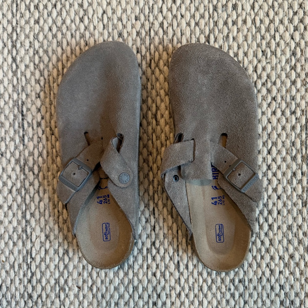 Birkenstock Boston Stonecoin - Sz 41 (wmns 9.5/10)